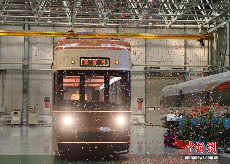 Қытайдың алғашқы сутегі энергетикалық мәдени туристік пойызы Чанчуньда жасалып болды