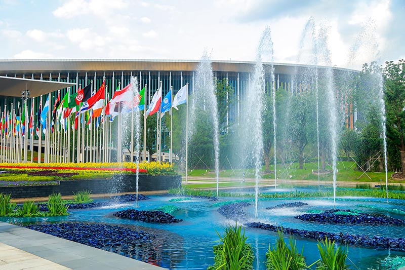 4-інші CIIE-дің ашылуына Ұлттық көрме және конгресс орталығы сақадай сай