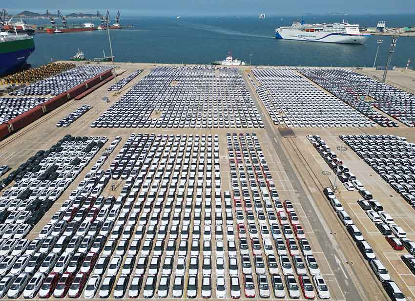 Шаньдунның Янтай порты: автокөлік экспорты жандана түсті