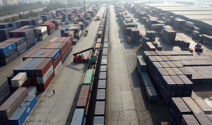 Тяньцзинь портының интермодальды теңіз және теміржол тасымалы 2022 жылы 1 миллион TEU дан асты