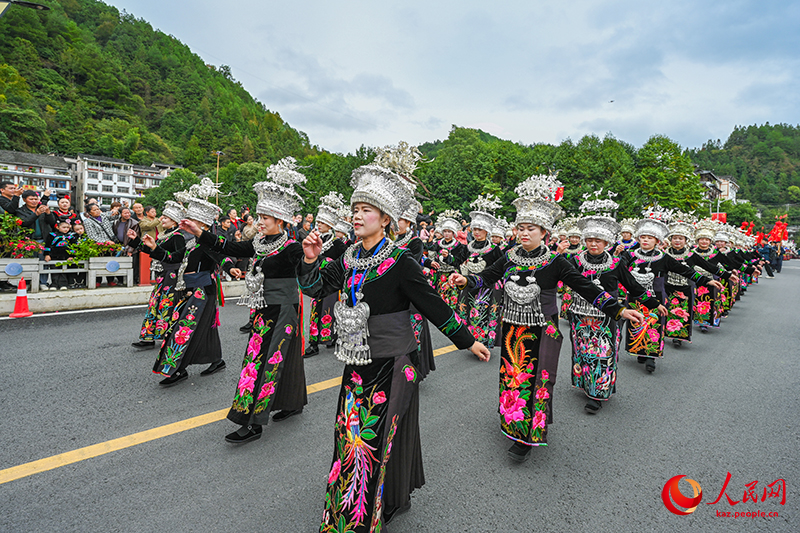 Гуйчжоу өлкесі Лэйшань ауданы тұрғындары «Мяо жаңа жылын» тойлады