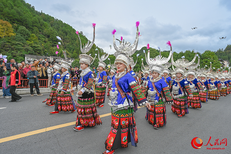 Гуйчжоу өлкесі Лэйшань ауданы тұрғындары «Мяо жаңа жылын» тойлады
