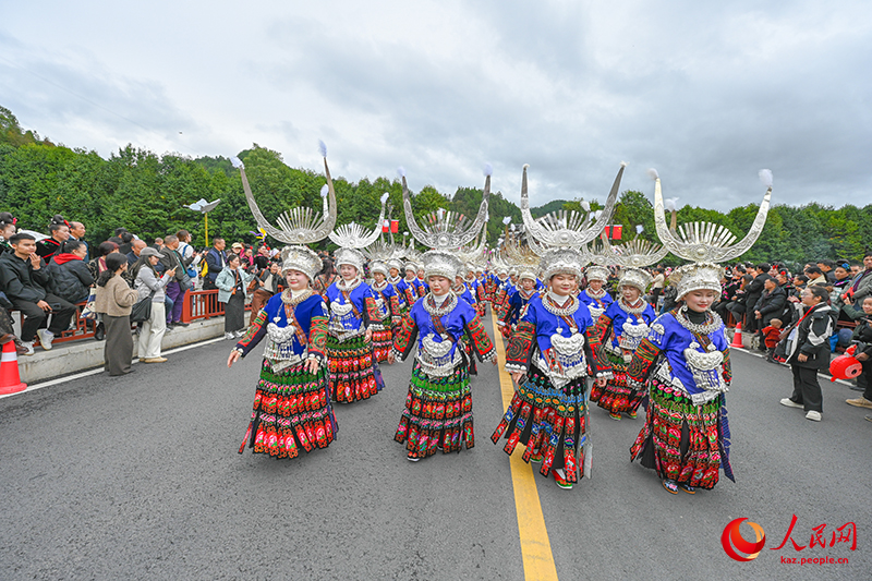 Гуйчжоу өлкесі Лэйшань ауданы тұрғындары «Мяо жаңа жылын» тойлады