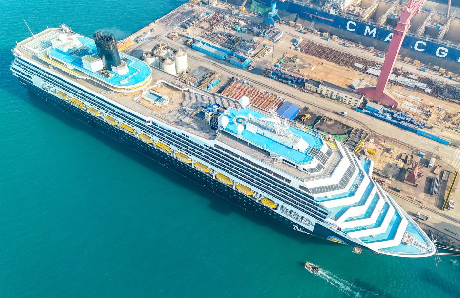 100 000 тонналық «Идеал» круиздік кемесі Циндаода жөндеуден өтті