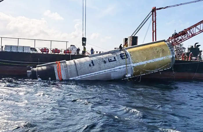 Қытай алғаш рет қайтарылған зымыранды теңізде сүзіп алды