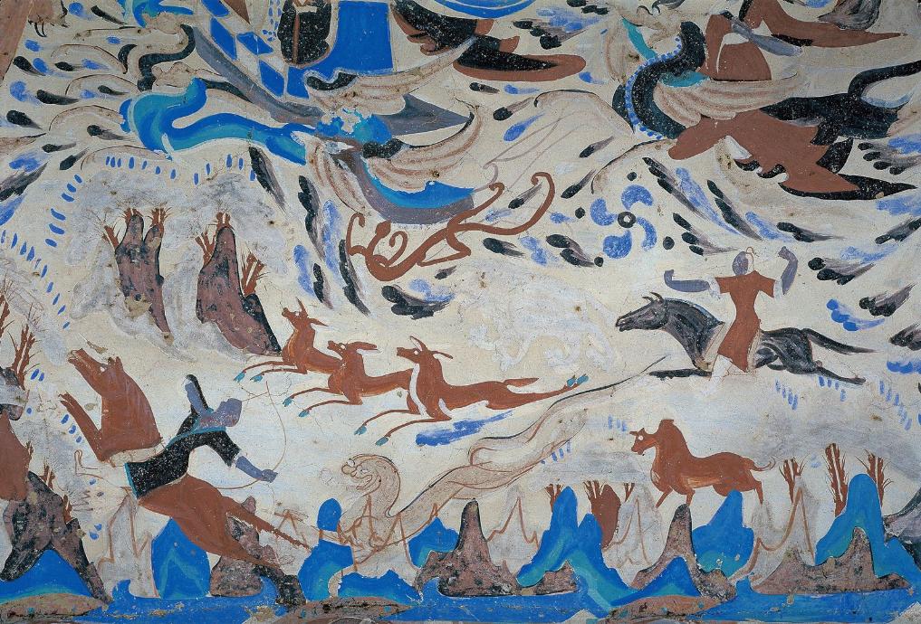 Аң аулау көрінісі