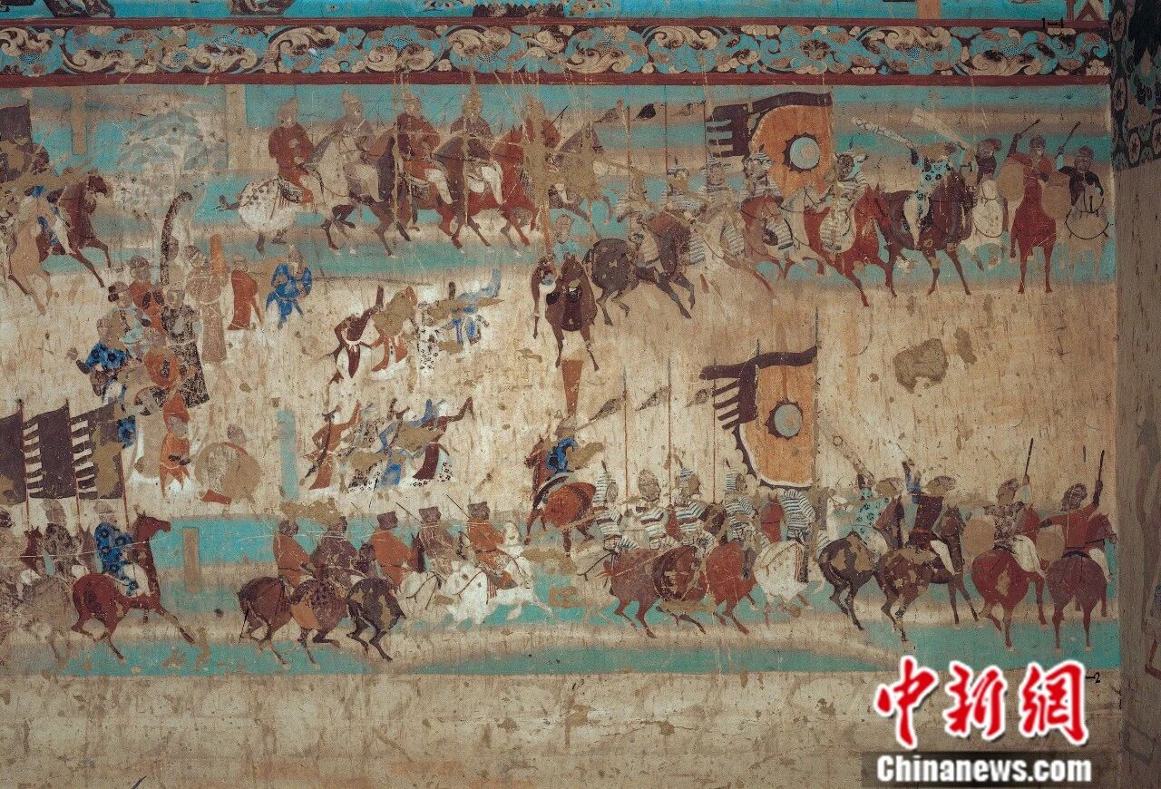 «Чжан Ичаодың әскерді сапарға бастап бара жатқан сәті»