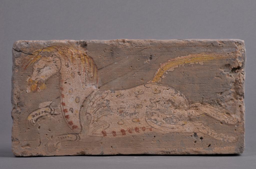 Батыс Цзинь әулетінің қасиетті жылқы суреті басылған қабырға