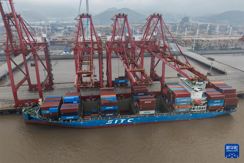 Нинбо-Чжоушань порты: порт аймағында жұмыс қызу жүріп жатыр